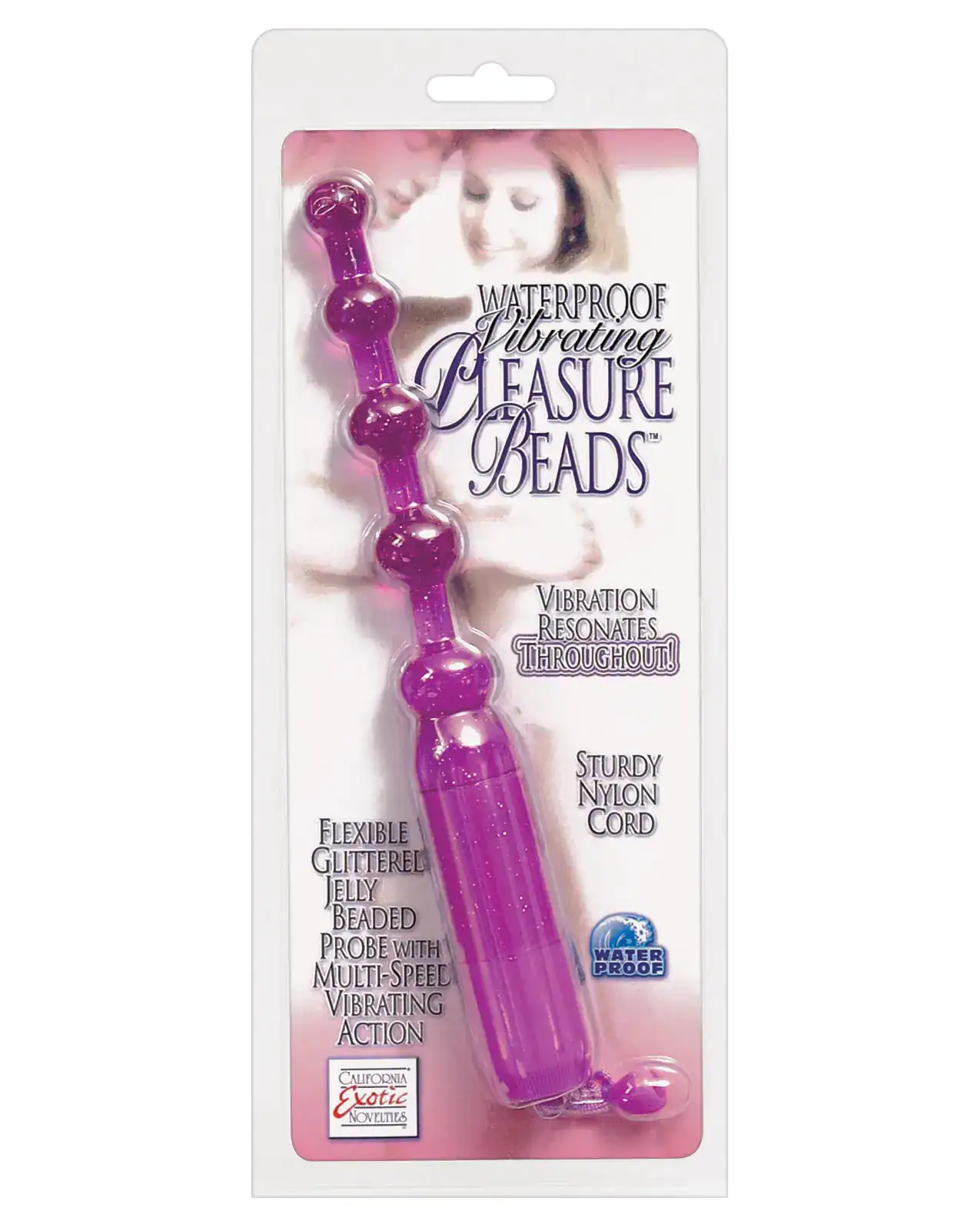 Vibrating Pleasure Beads Waterproof - Purple - Image 3