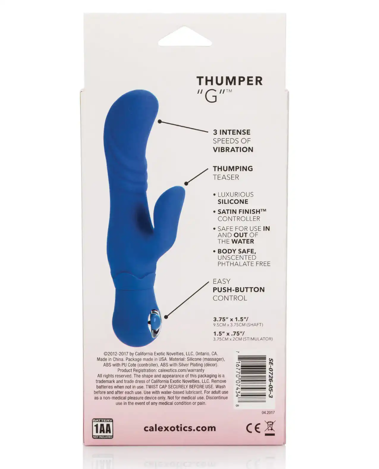 Posh Silicone Thumper G - Blue - Image 4