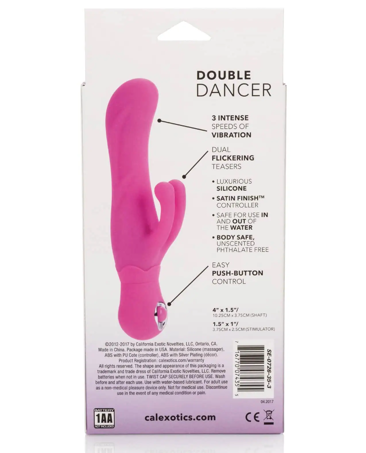 Posh Silicone Double Dancer - Pink - Image 4