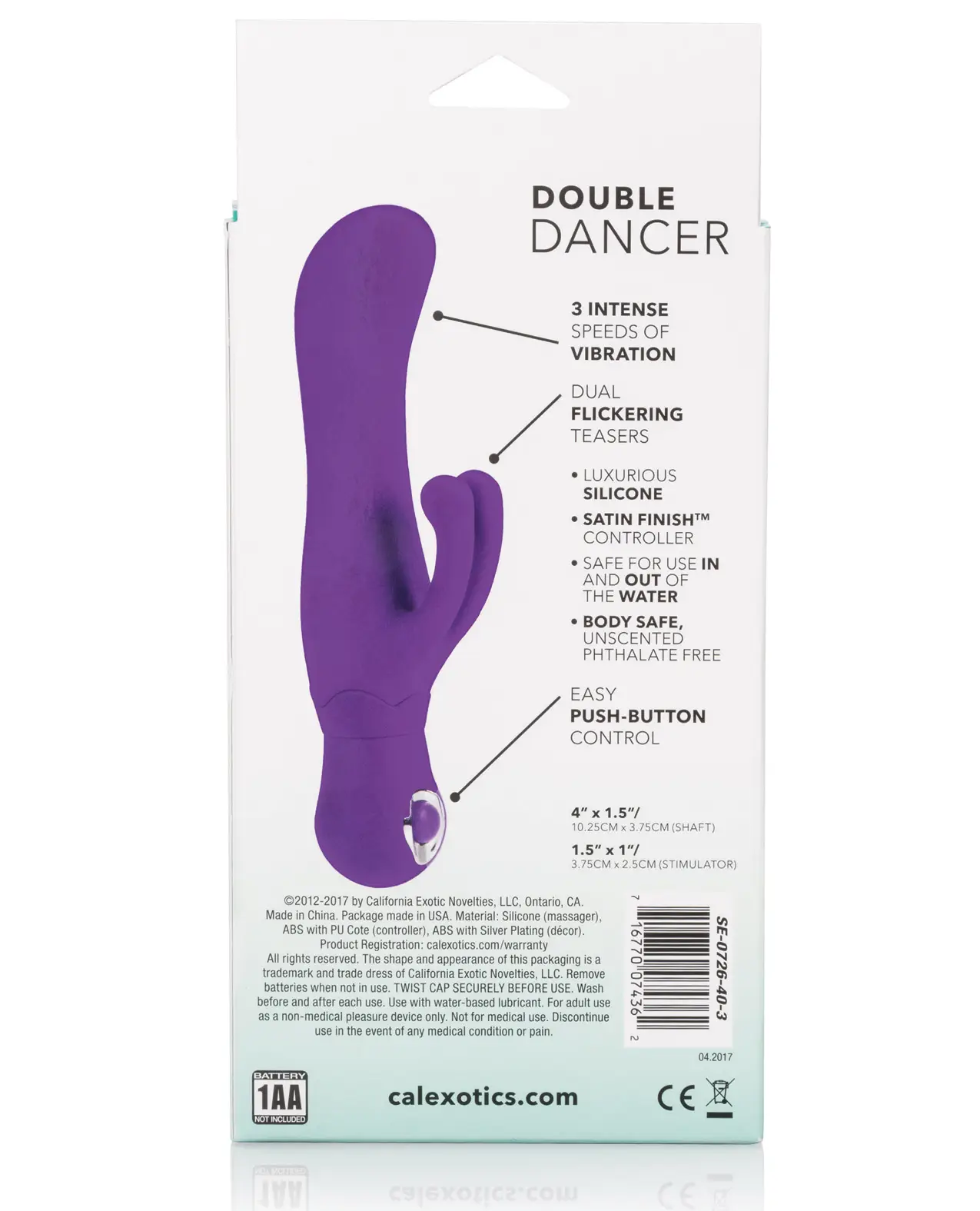 Posh Silicone Double Dancer - Purple - Image 4