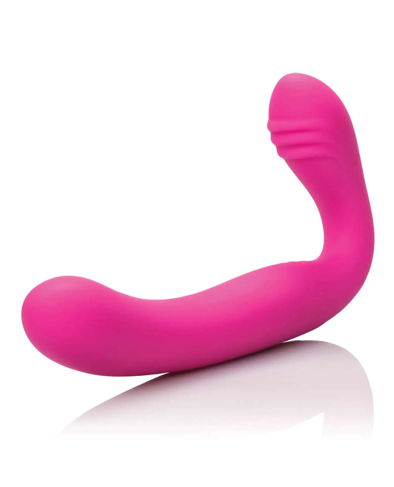Love Rider Rechargeable Strapless Strap On - Pink - Image 5