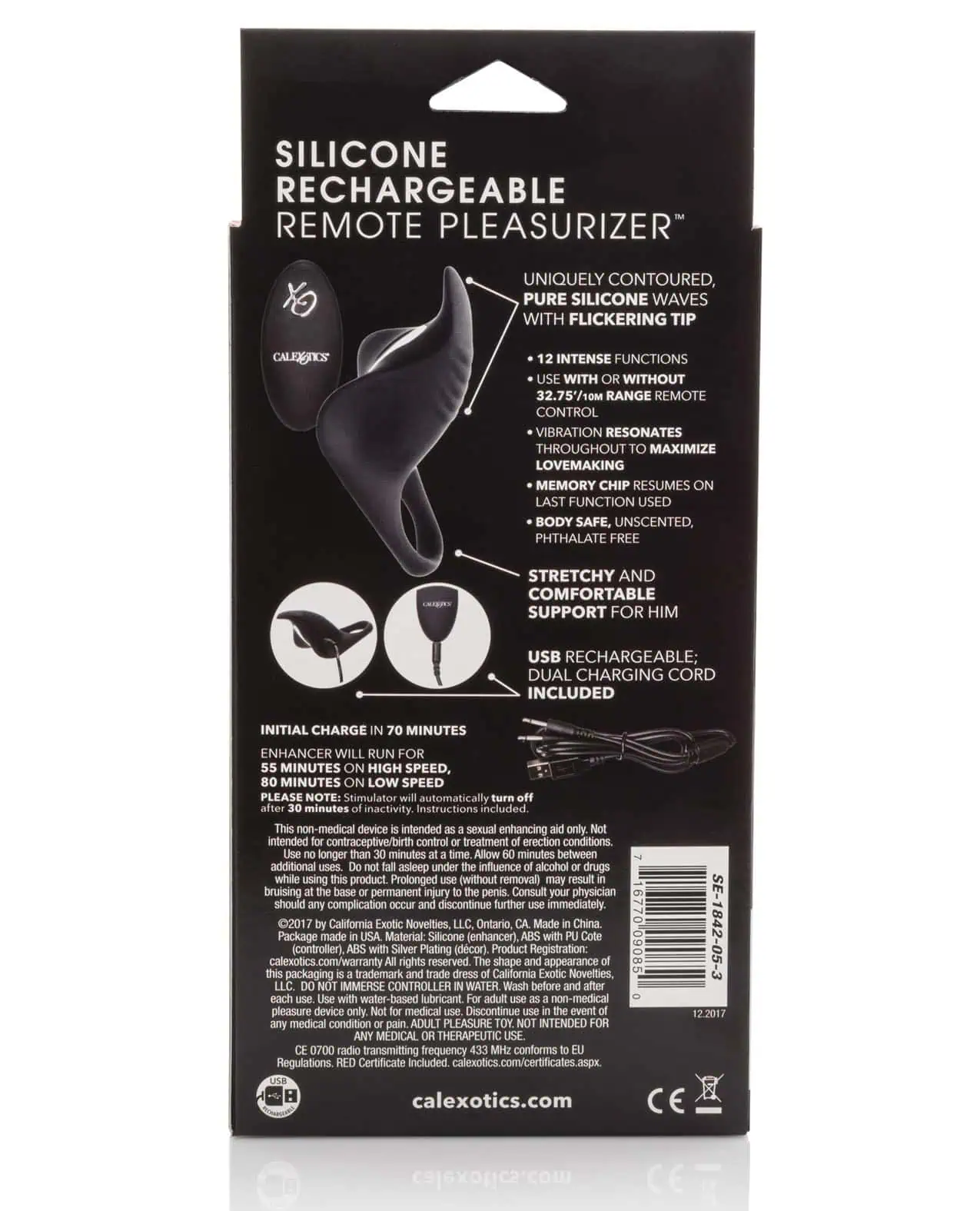 Couple's Enhancers Silicone Rechargeable Remote Pleasurizer - Image 4