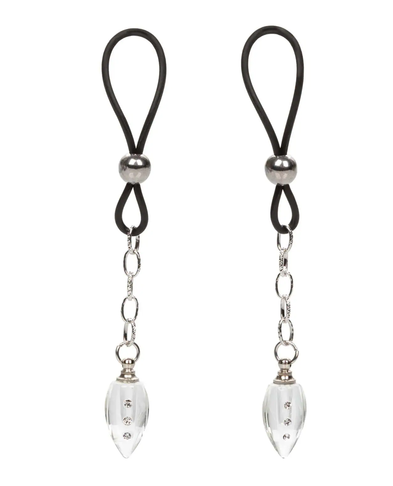 Nipple Play Non-Piercing Nipple Jewelry Crystal Teardrop - Image 5