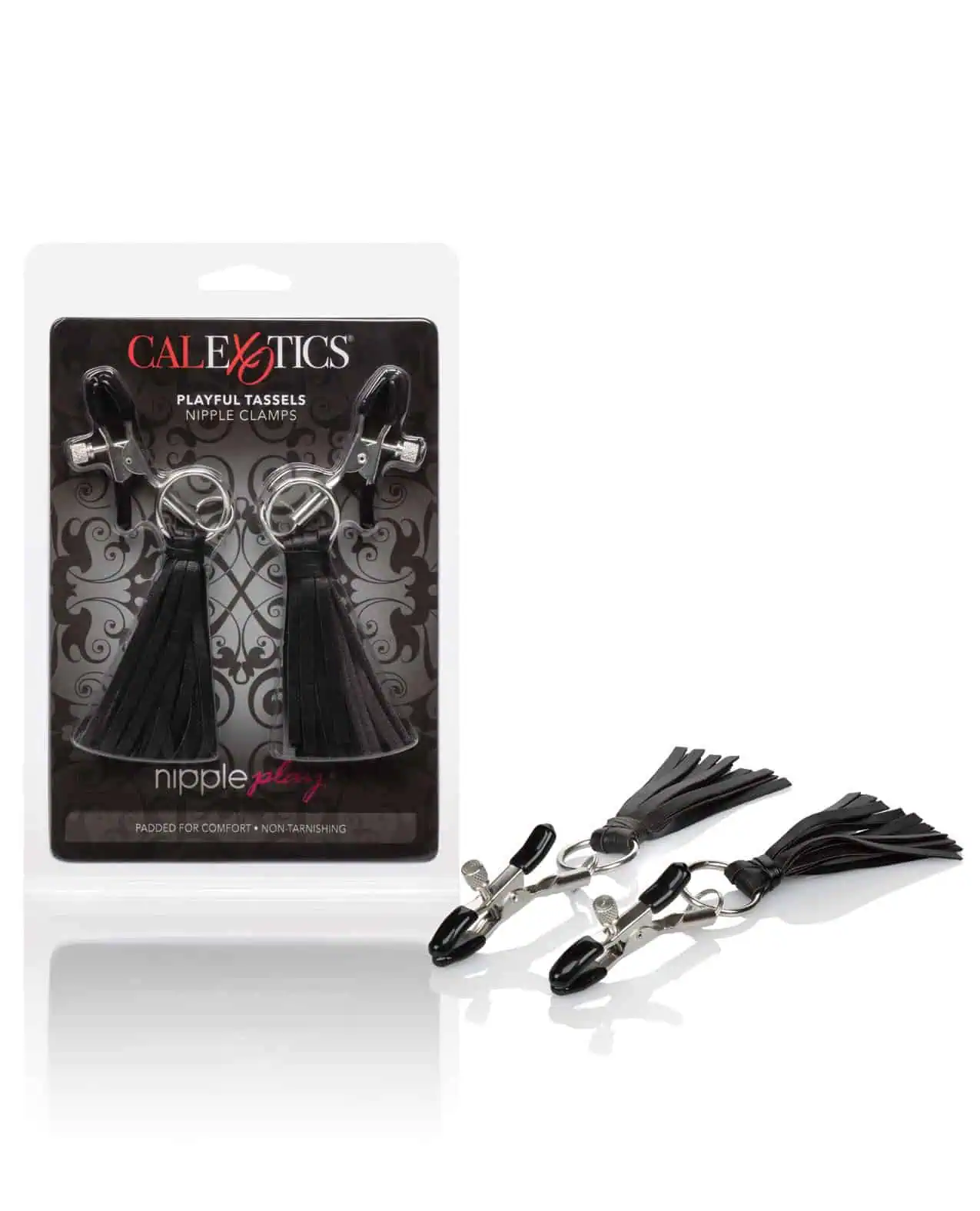 Nipple Play Playful Tassels Nipple Clamps - Black - Image 3