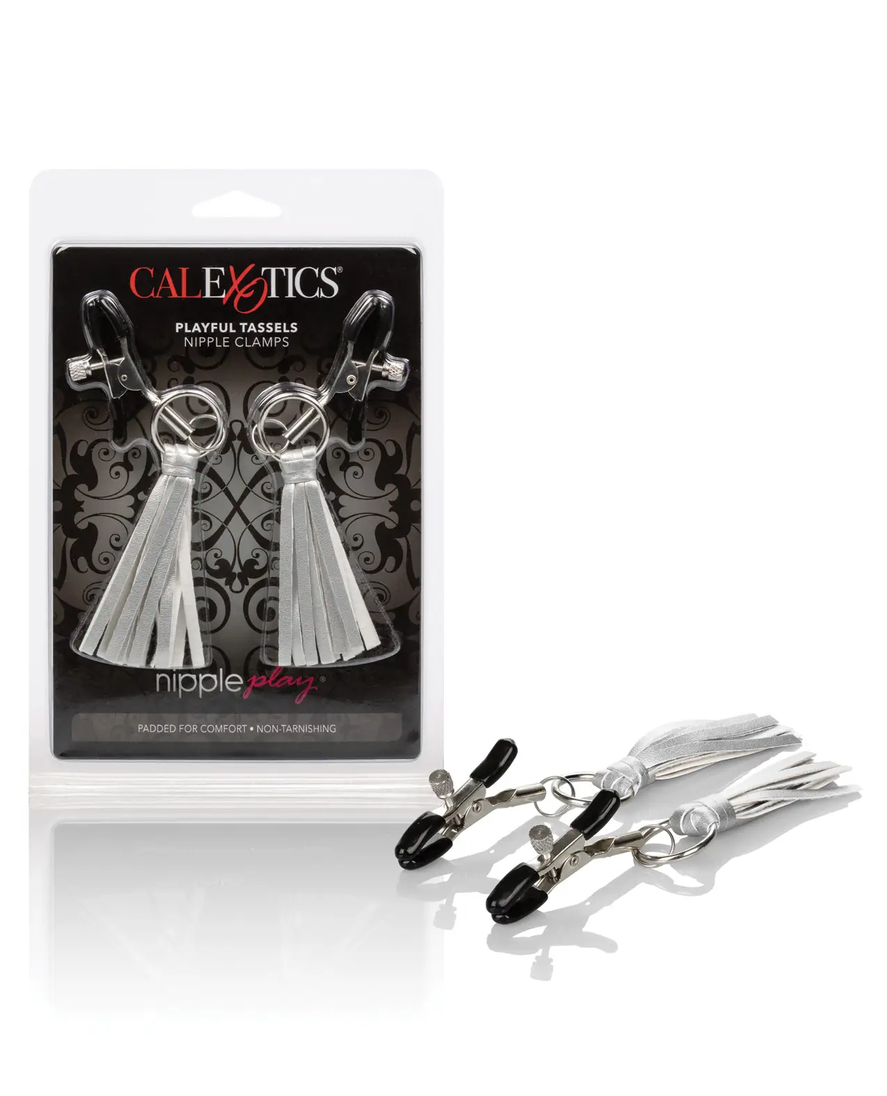 Nipple Play Playful Tassels Nipple Clamps - Silver - Featured Image