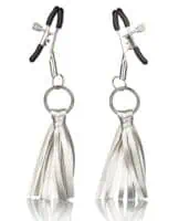 Nipple Play Playful Tassels Nipple Clamps - Silver - Image 4
