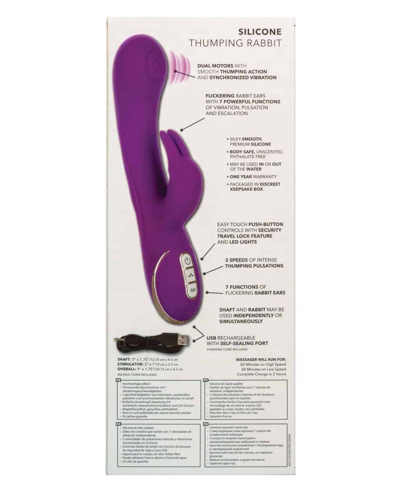 Jack Rabbit Signature Silicone Thumping Rabbit - Purple - Image 4