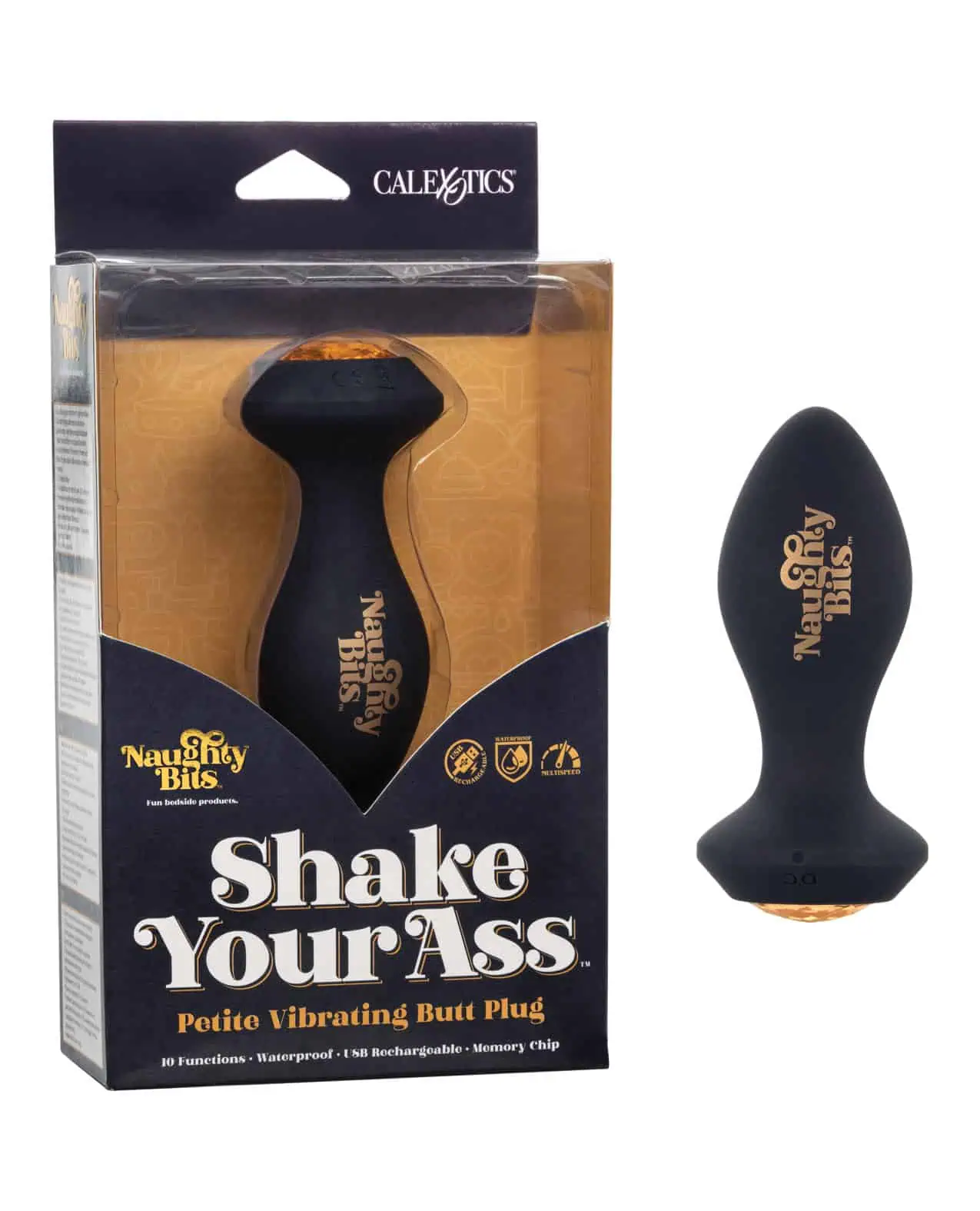 Naughty Bits Shake Your Ass Petite Vibrating Butt Plug - Image 3