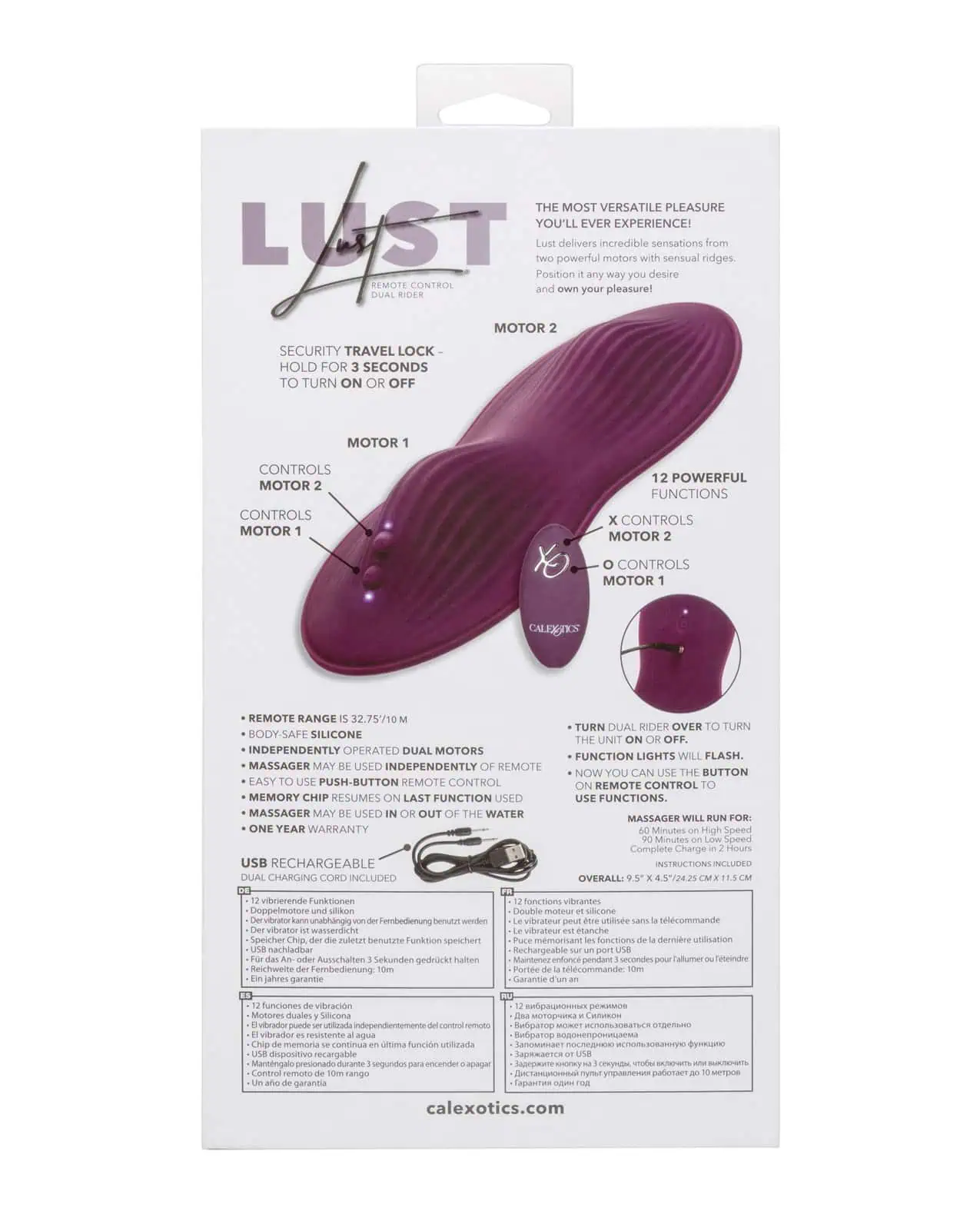 Lust Remote Control Dual Rider - Purple - Image 2