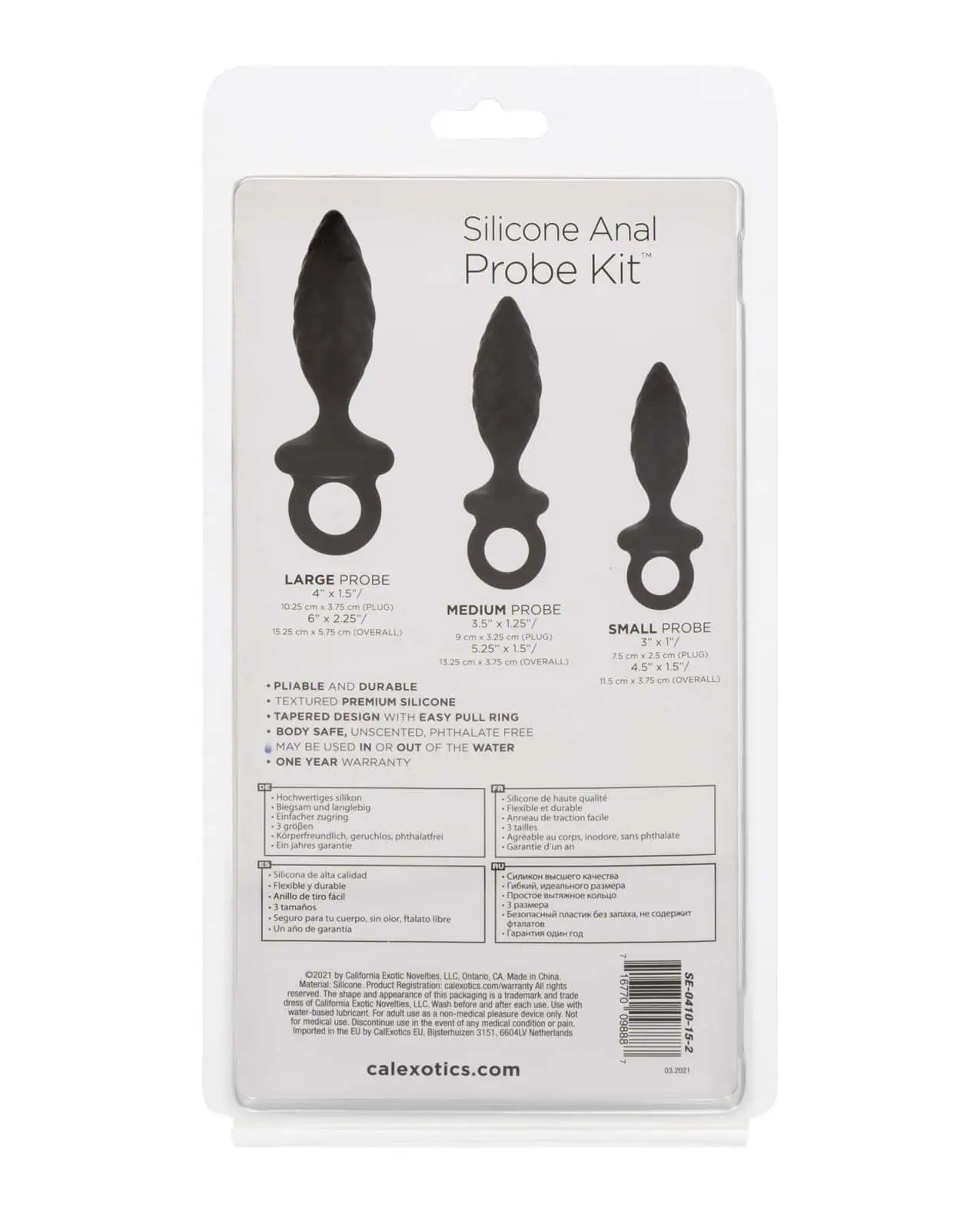Silicone Anal Probe Kit Black - Image 4