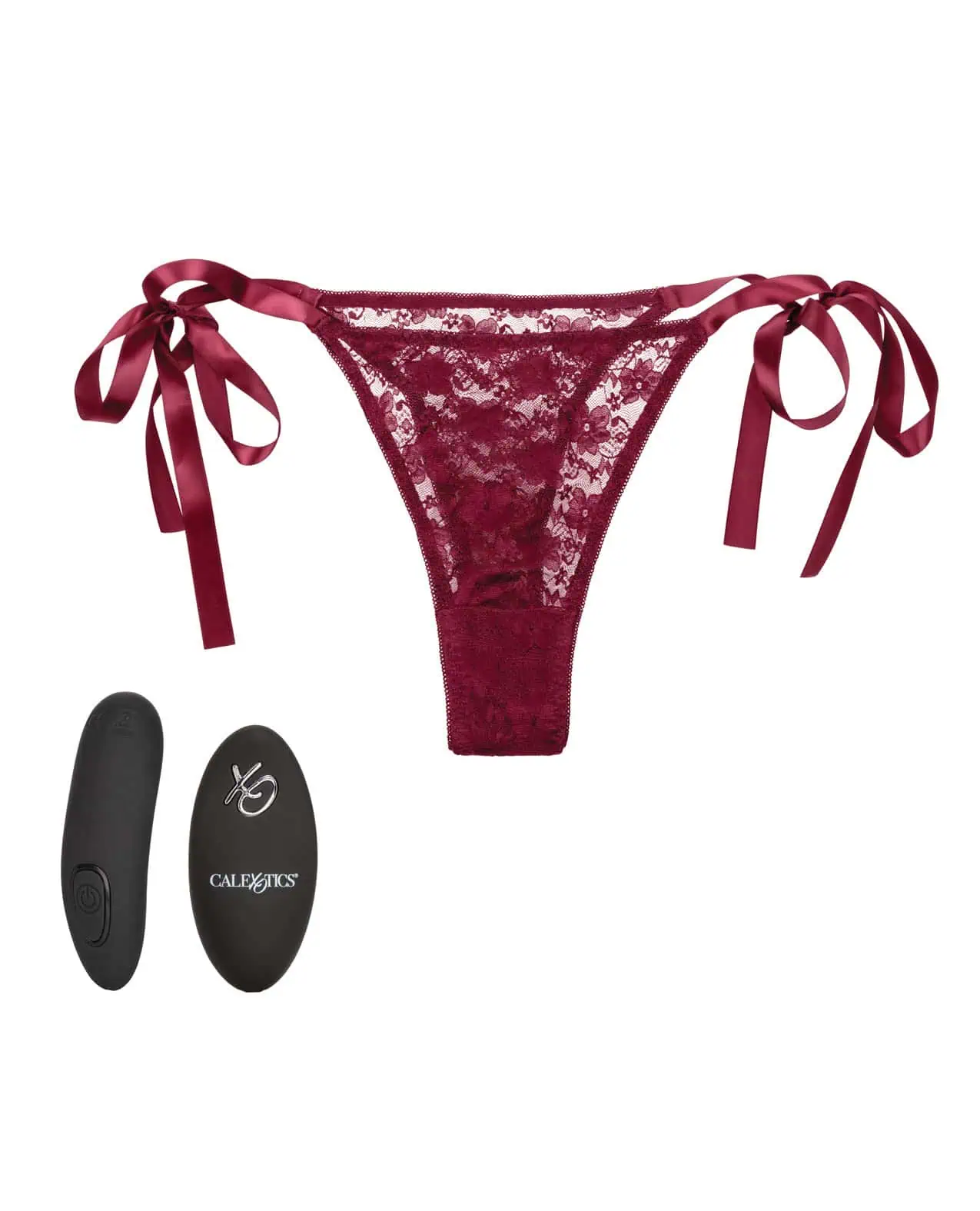 Remote Control Lace Thong Set Red - Image 5