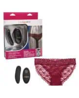 Remote Control Lace Panty Set S/m Red - Image 3