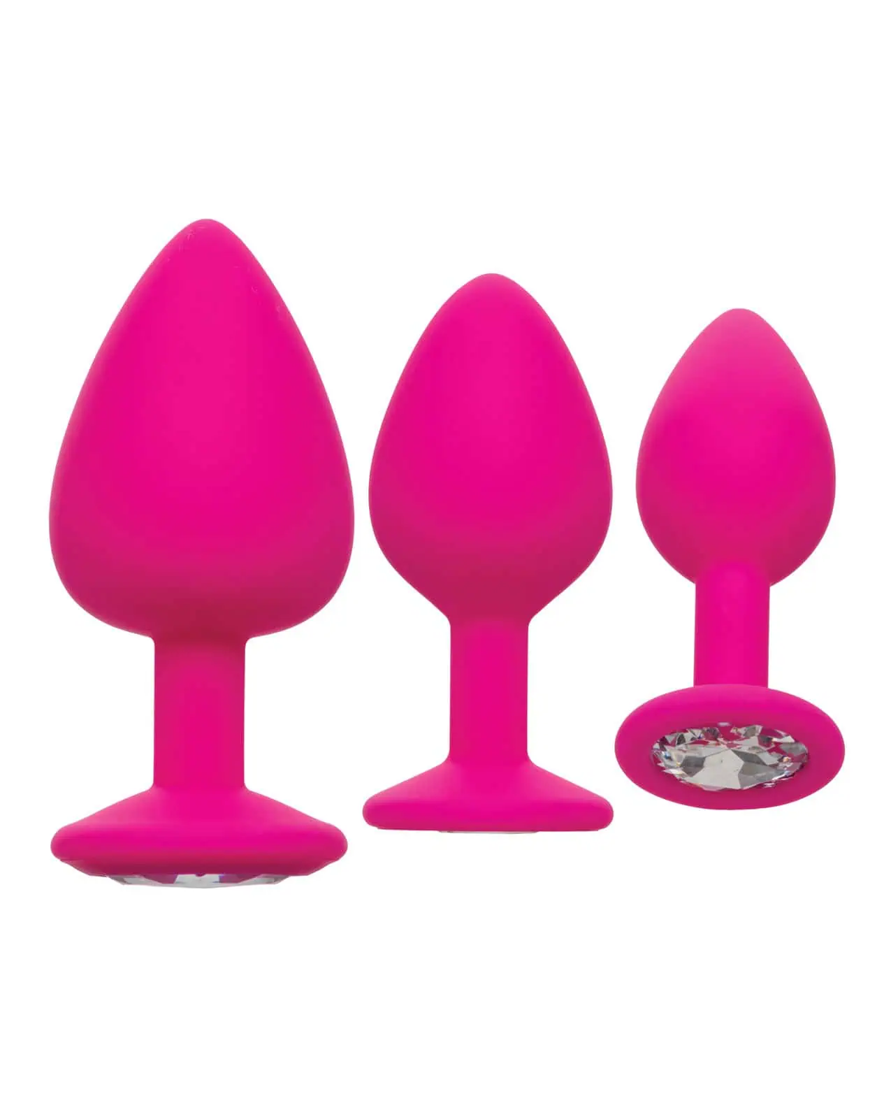 Cheeky Gems 3 pc Plug Set - Pink - Image 3