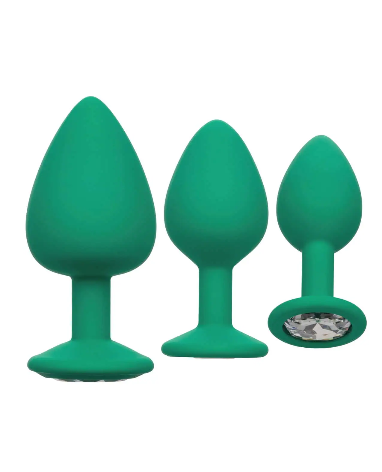 Cheeky Gems 3 pc Plug Set - Green - Image 3