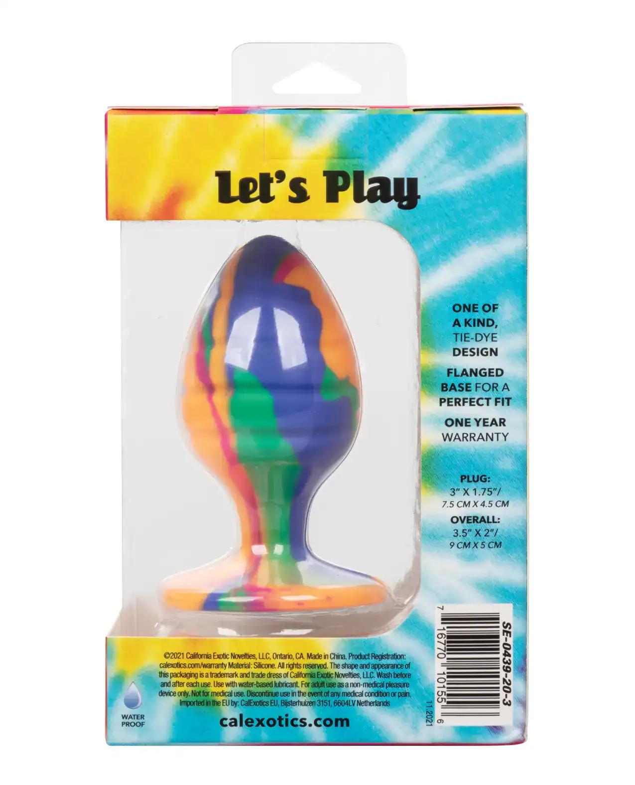 Cheeky Large Swirl Tie Dye Plug - Image 2