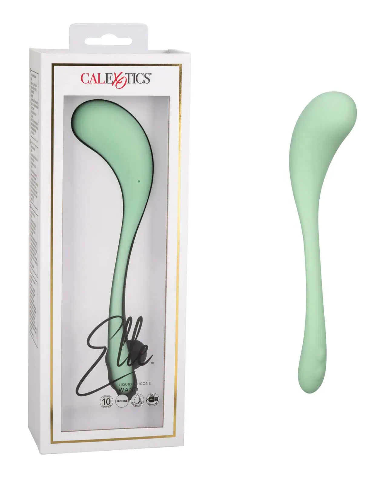 Elle Liquid Silicone Wand - Green - Featured Image