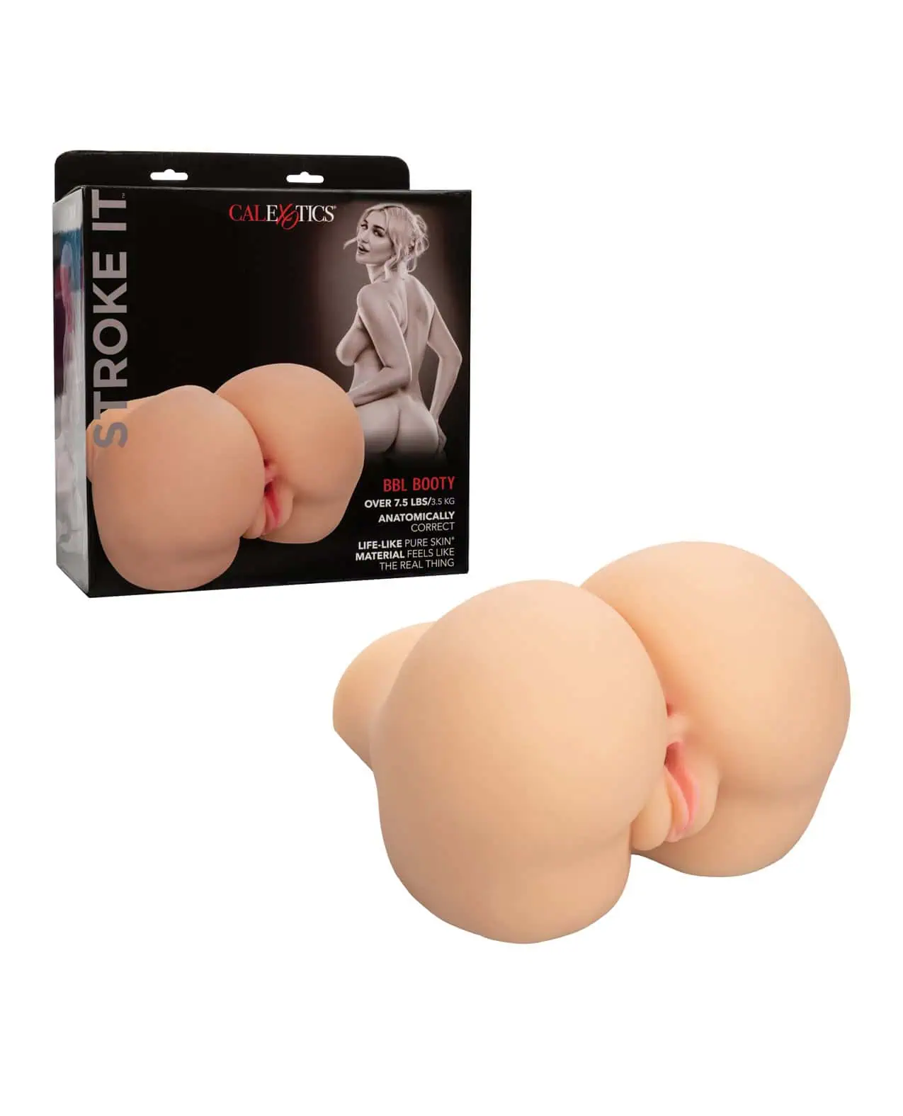 Stroke It BBL Booty Masturbator - Anal - Vanilla - Image 3