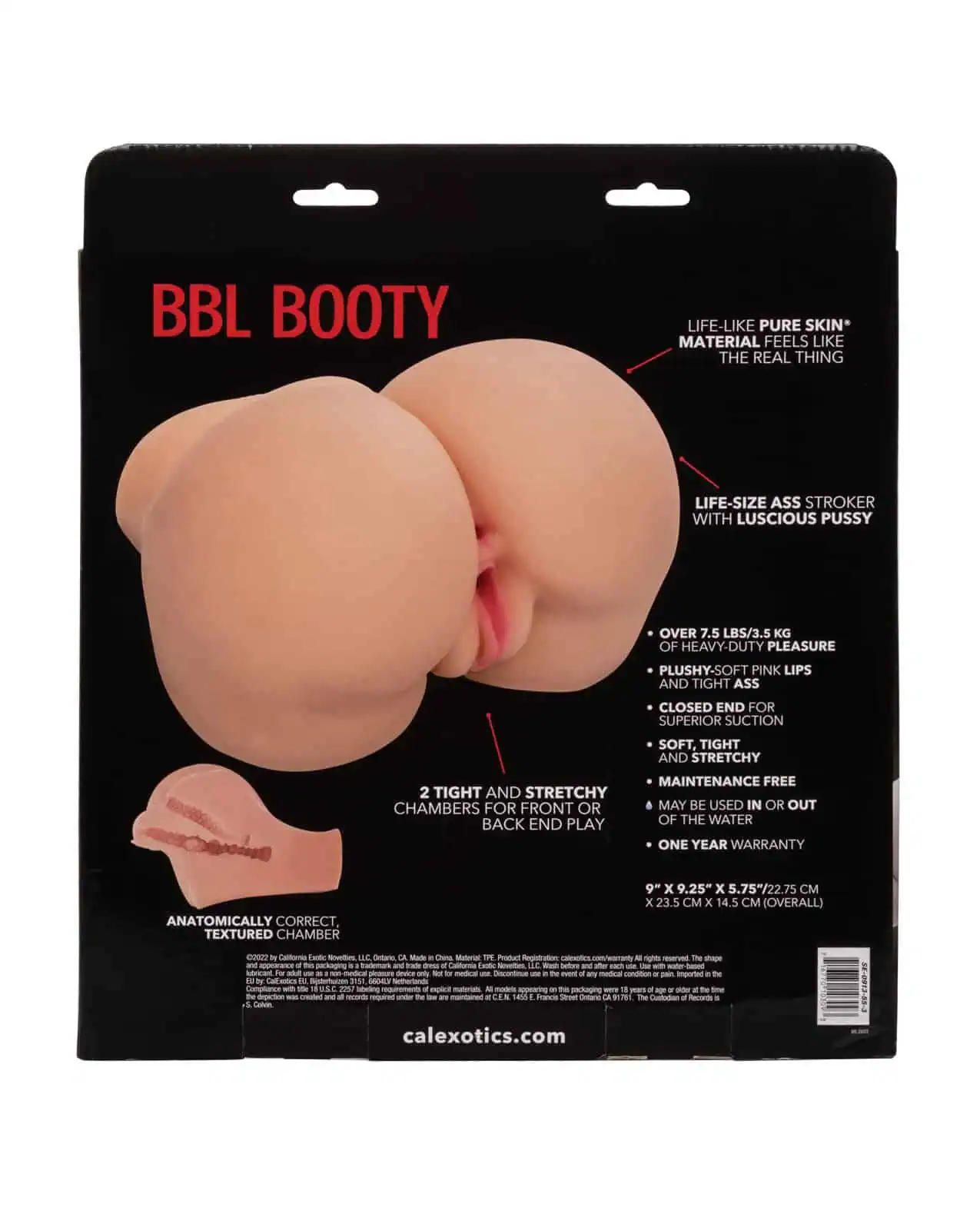 Stroke It BBL Booty Masturbator - Anal - Vanilla - Image 4