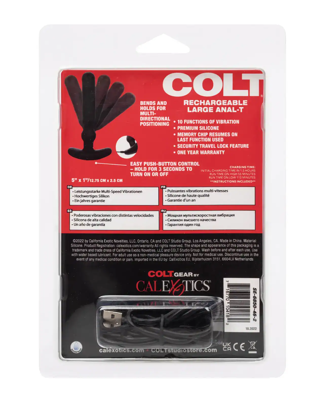 Colt Rechargeable Anal-T - Large - Image 2