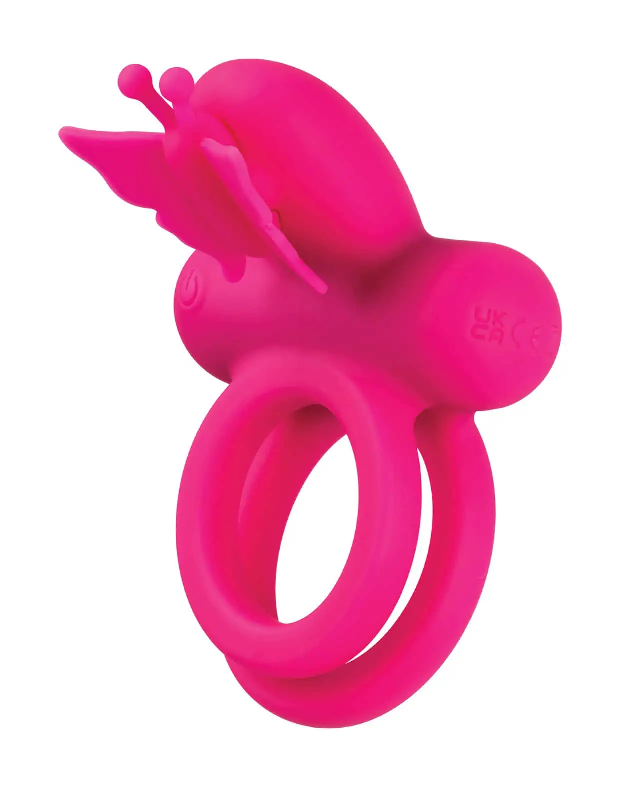 Silicone Rechargeable Butterfly Dual Ring - Image 3