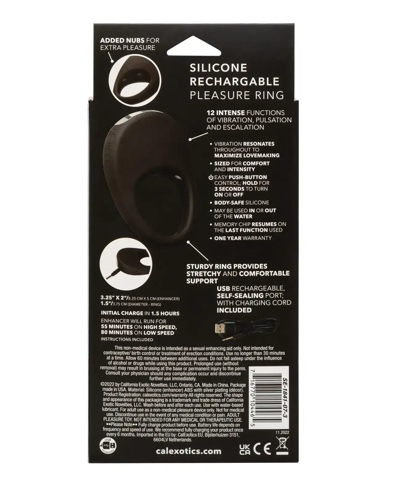 Silicone Rechargeable Pleasure Ring - Image 2