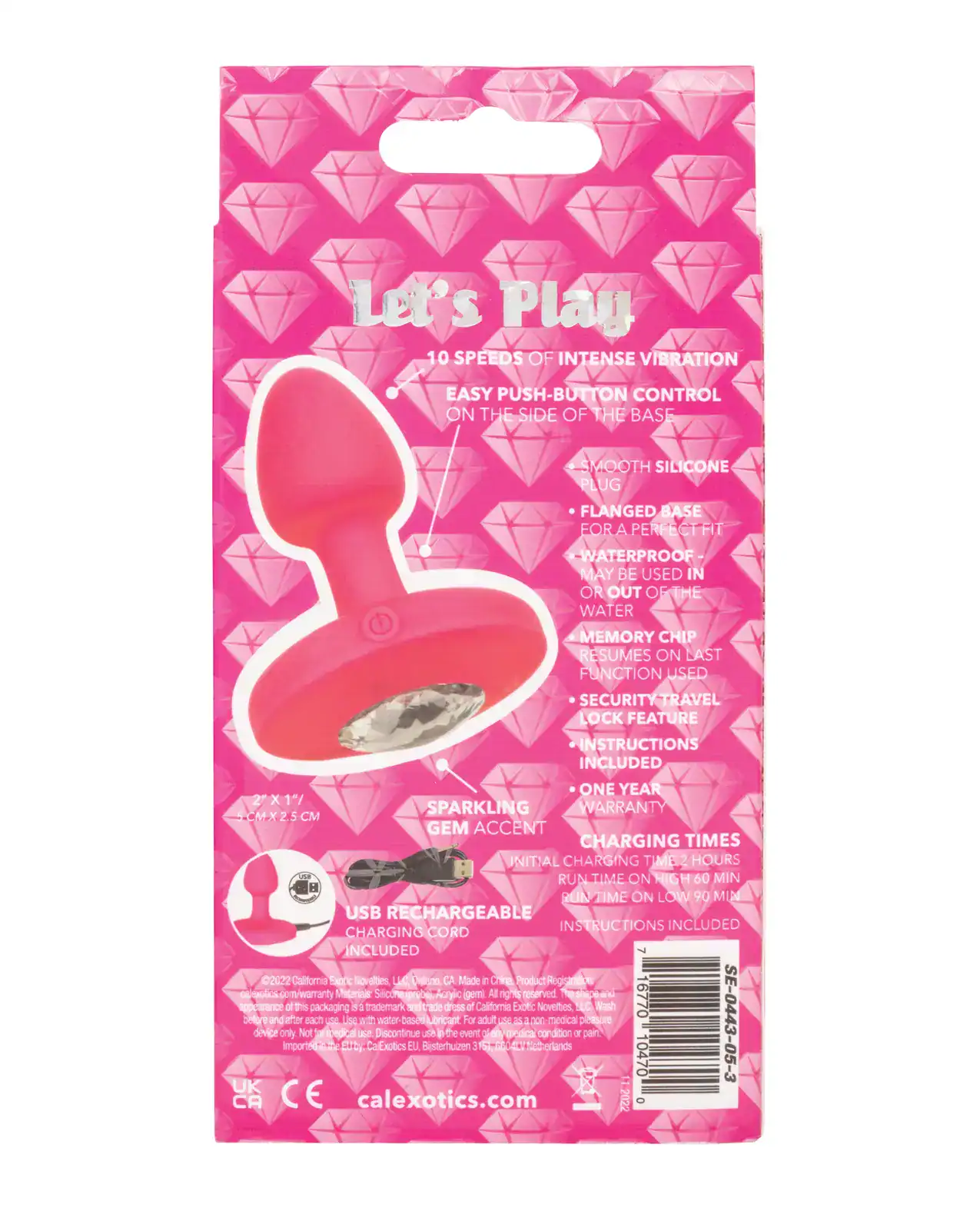 Cheeky Gems Small Rechargeable Vibrating Probe - Pink - Image 2