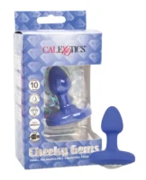 Cheeky Gems Small Rechargeable Vibrating Probe - Blue - Image 1