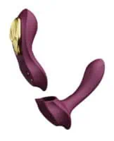 ZALO Aya Wearable Vibrator w/Remote - Velvet Purple - Image 3