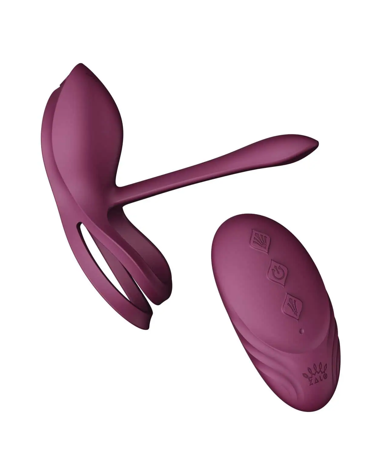 ZALO Bayek Vibrating Couples Ring w/Remote - Velvet Purple - Image 3