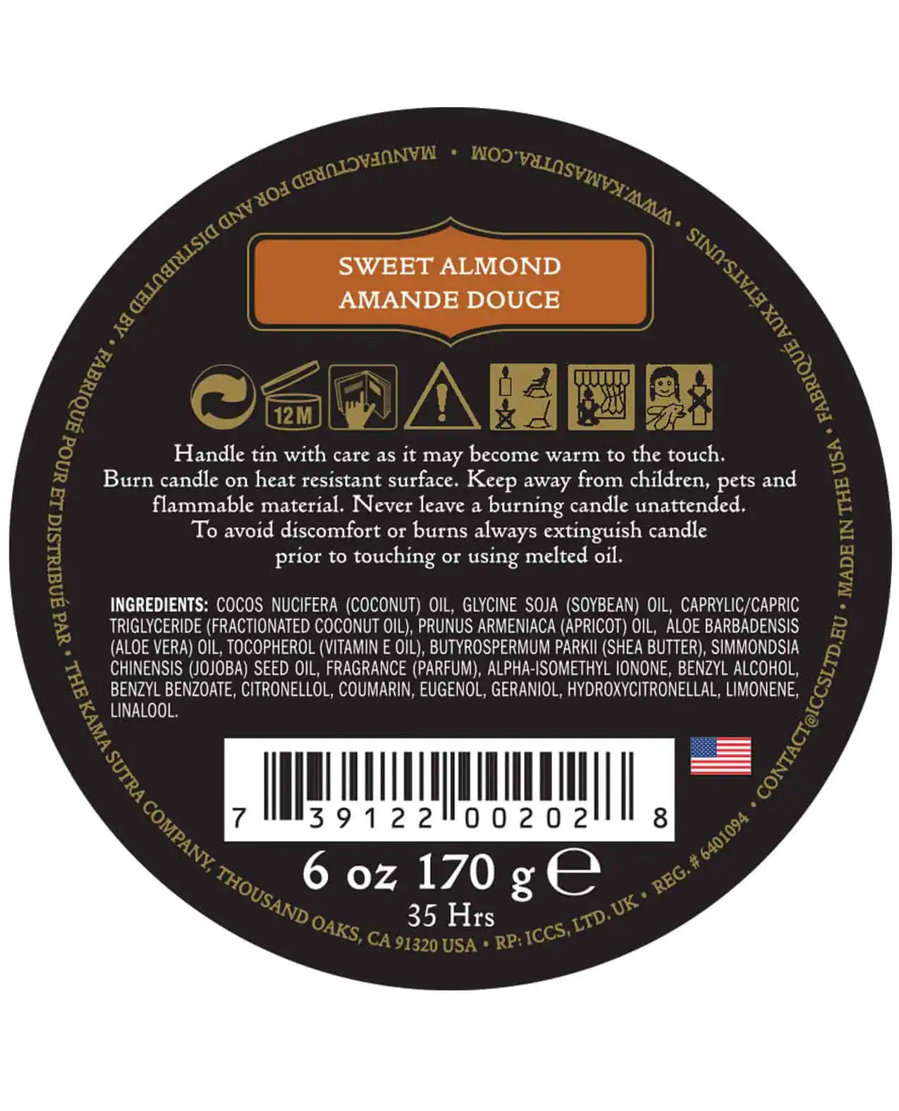 Kama Sutra Ignite Massage Candle - Sweet Almond - Image 2