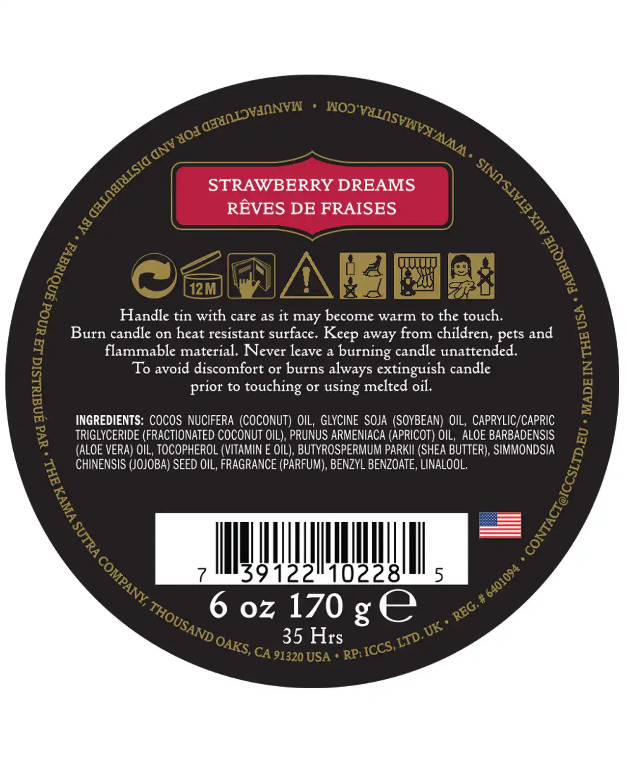 Kama Sutra Ignite Massage Candle - Strawberry Dreams - Image 2