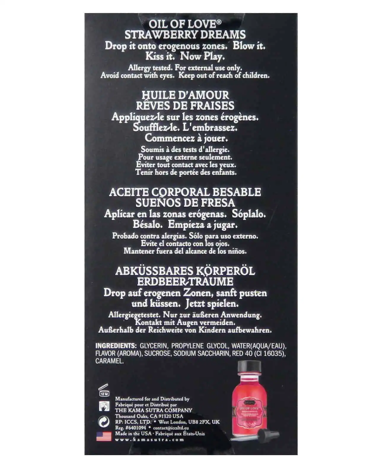 Kama Sutra Oil of Love - .75 oz Strawberry Dreams - Image 5