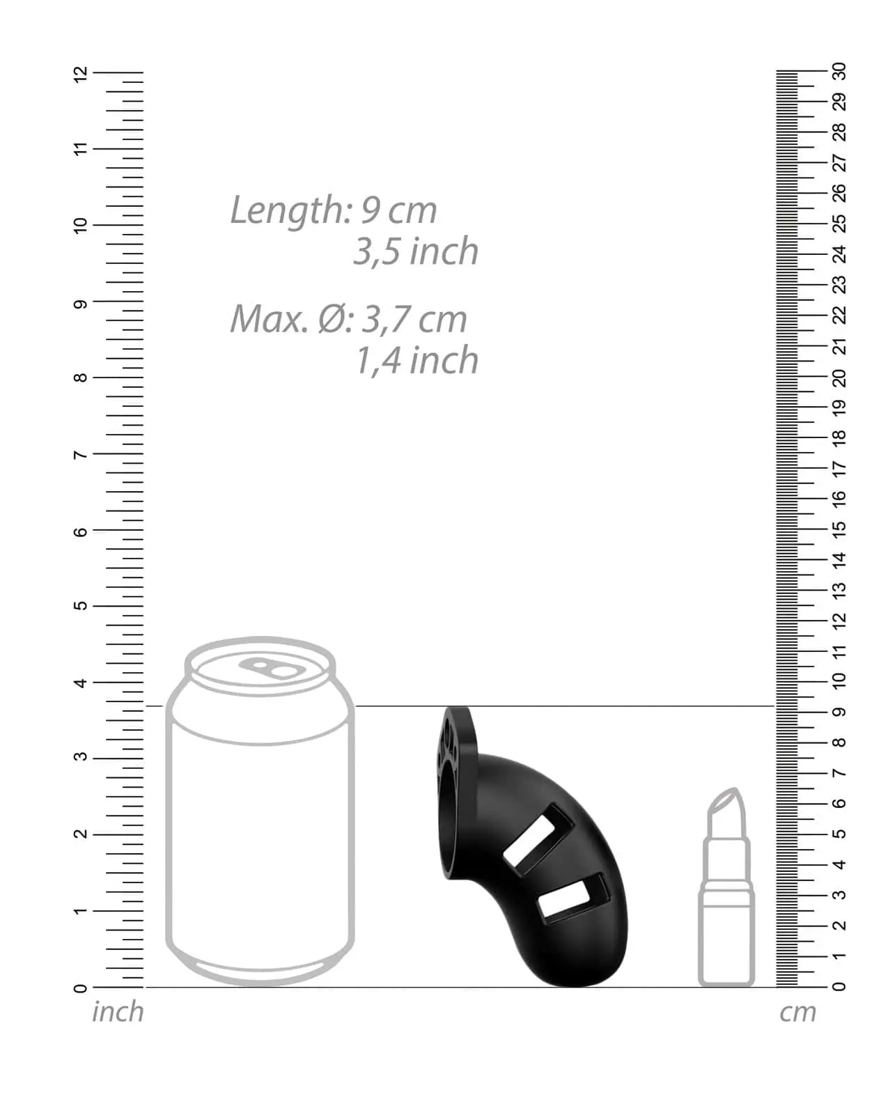 Shots Man Cage Chastity 3.5