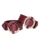 Shots Ouch Halo Wrist or Ankle Cuffs - Burgundy - Image 3