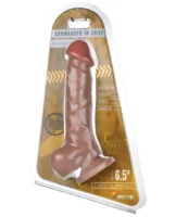 Major Dick Straight w/Balls & Suction Cup Commander in Chief - Caramel - Image 1