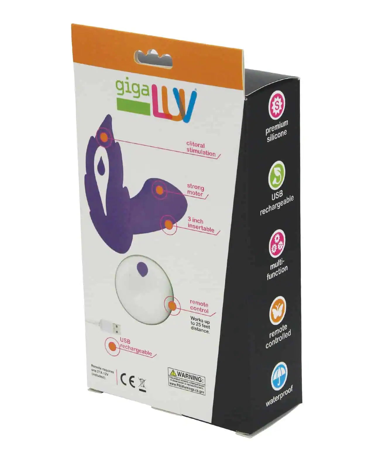 GigaLuv Deep Secret Remote - Purple - Image 4