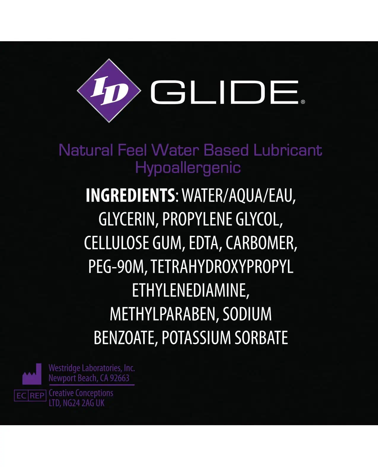 ID Glide Water Based Lubricant - 8.5 oz Flip Cap Bottle - Image 3