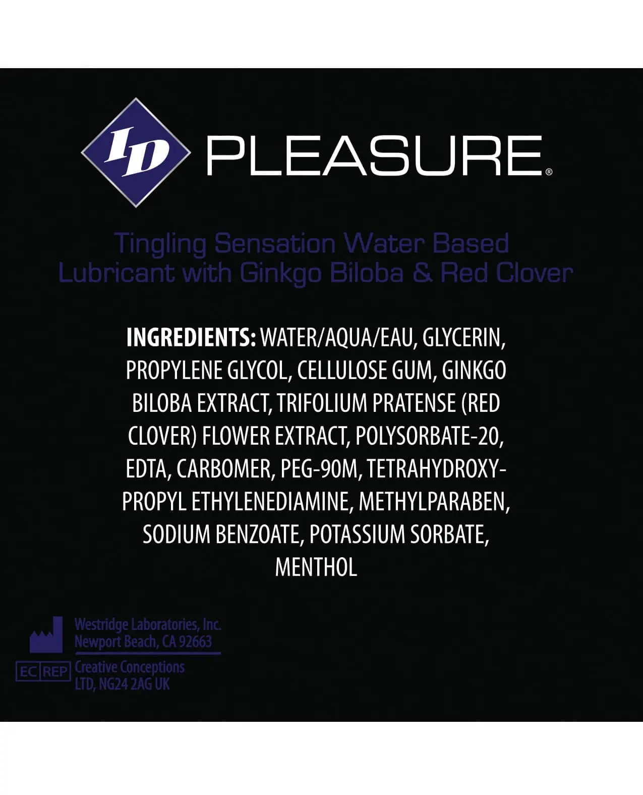 ID Pleasure Waterbased Tingling Lubricant - 4.4 oz Bottle - Image 3