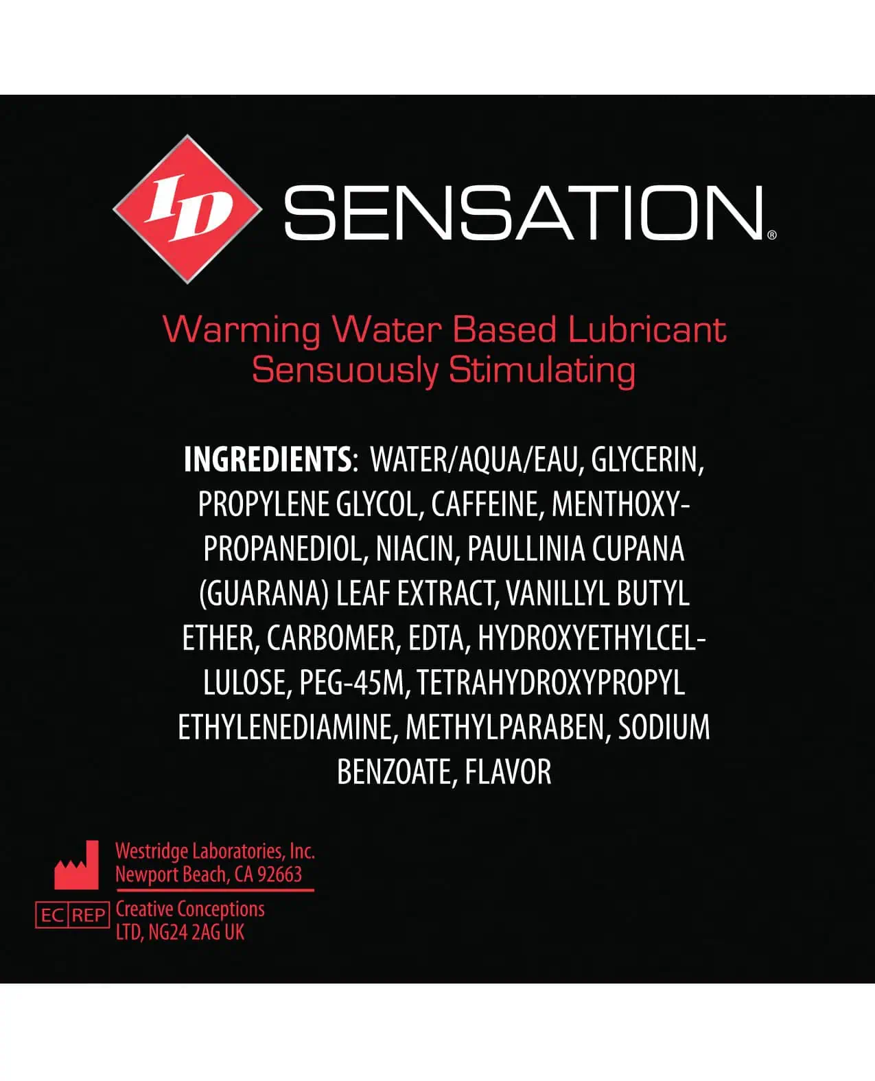 ID Sensation Water Based Warming Lubricant - 4.4 oz Flip Cap Bottle - Image 3
