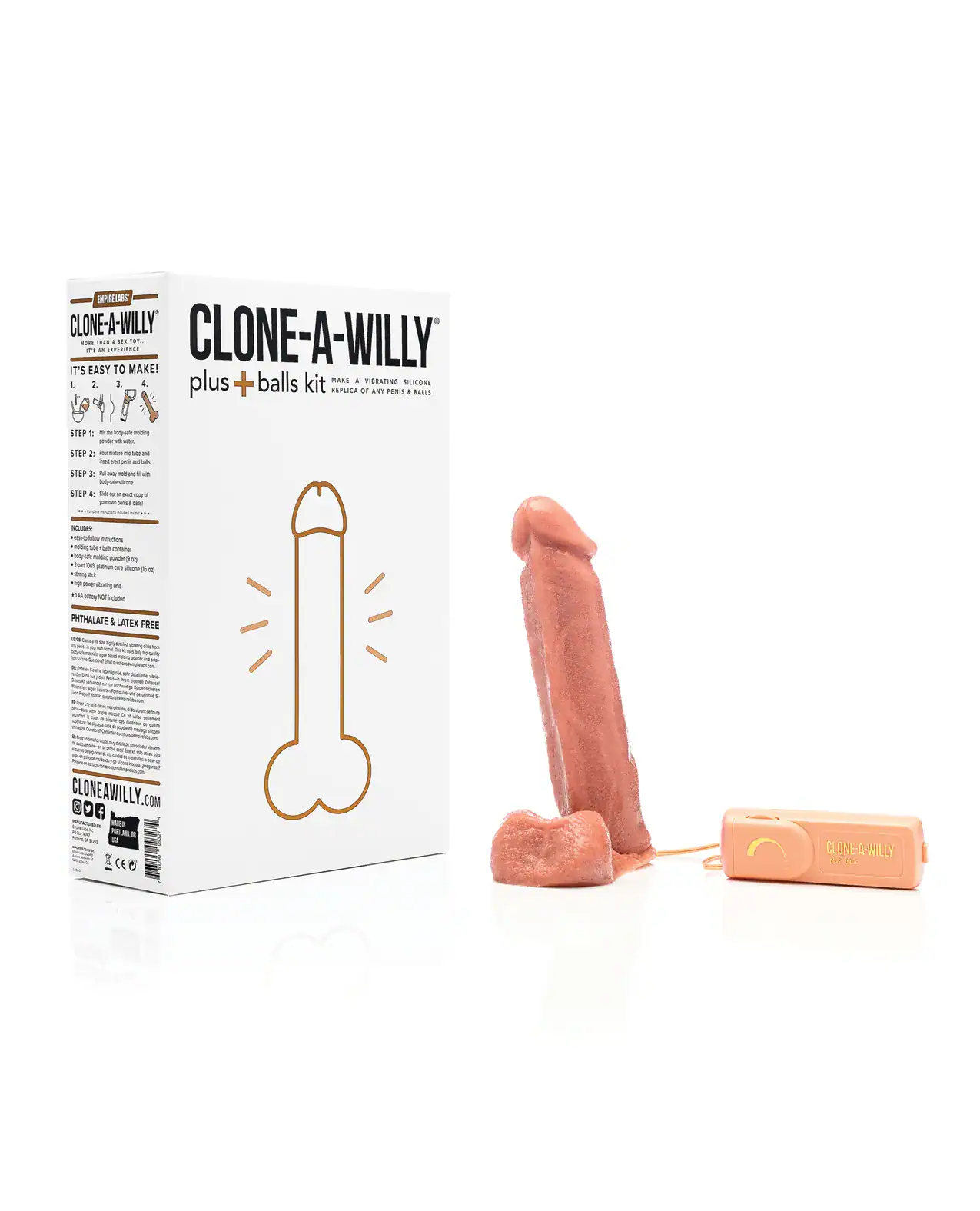 Clone-A-Willy Plus+ Balls Kit - Medium Skin Tone - Image 2