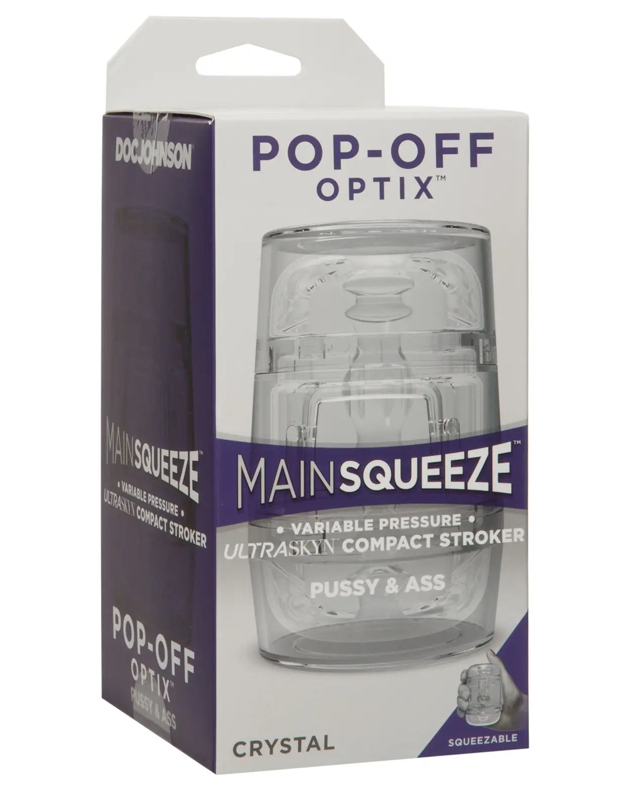 Main Squeeze Pop Off Optix - Crystal Pussy & Ass - Featured Image