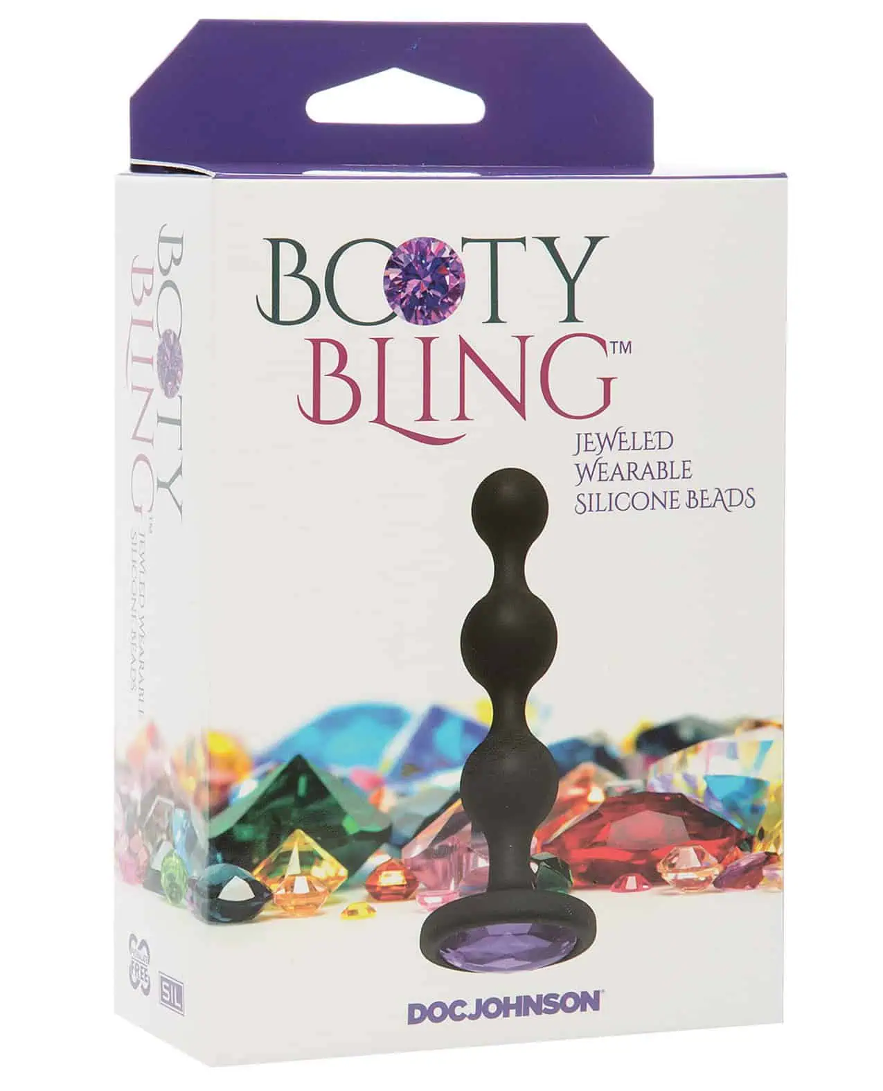 Booty Bling Wearable Silicone Beads - Purple - Image 3