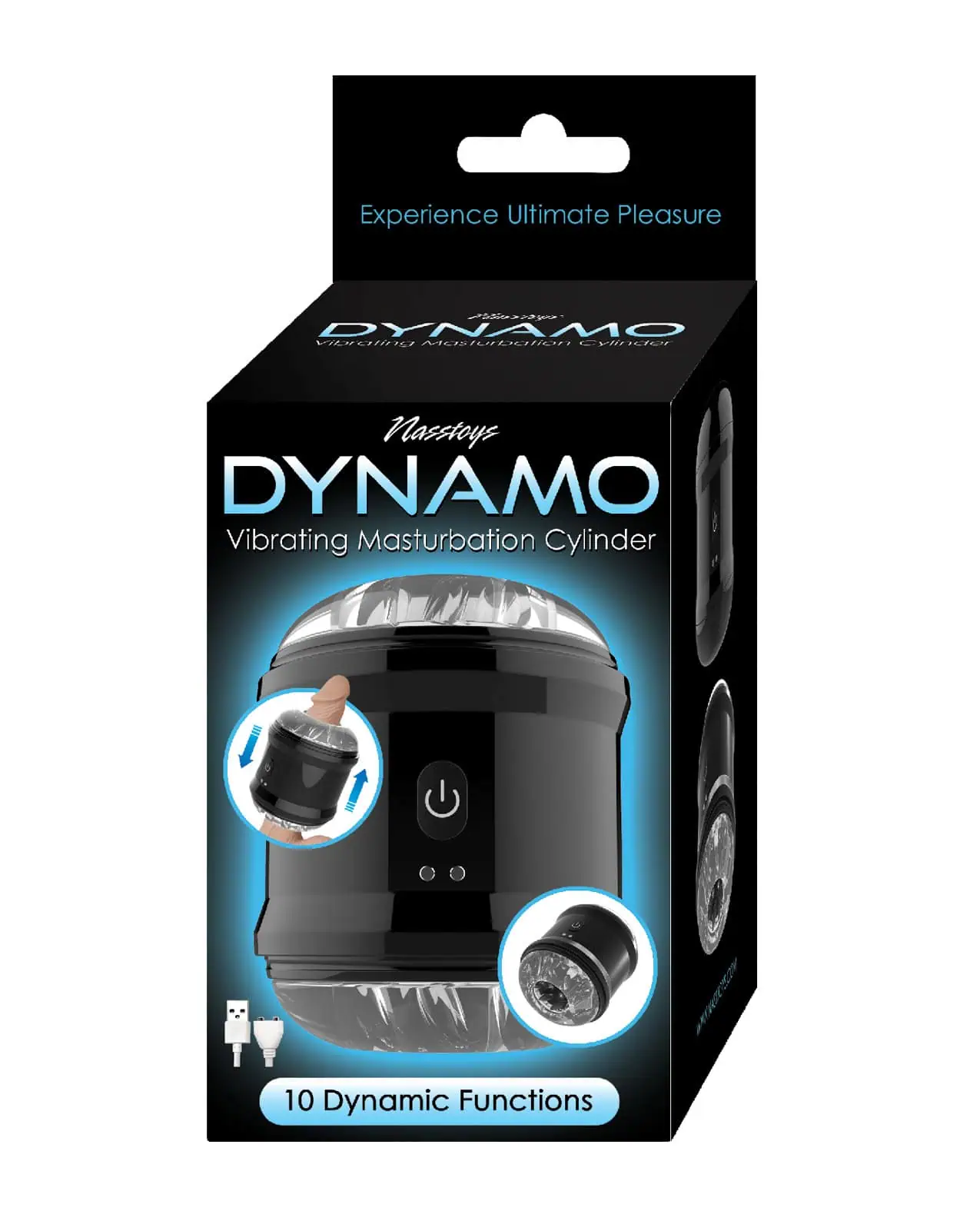 Dynamo Vibrating Masturbator Cup - Black - Image 3