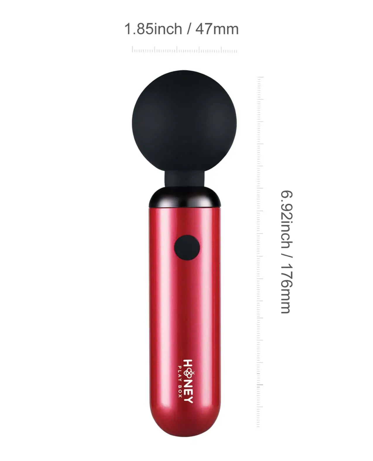 Pomi Wand Clit Tease Vibrating Wand - Deep Rose - Image 3