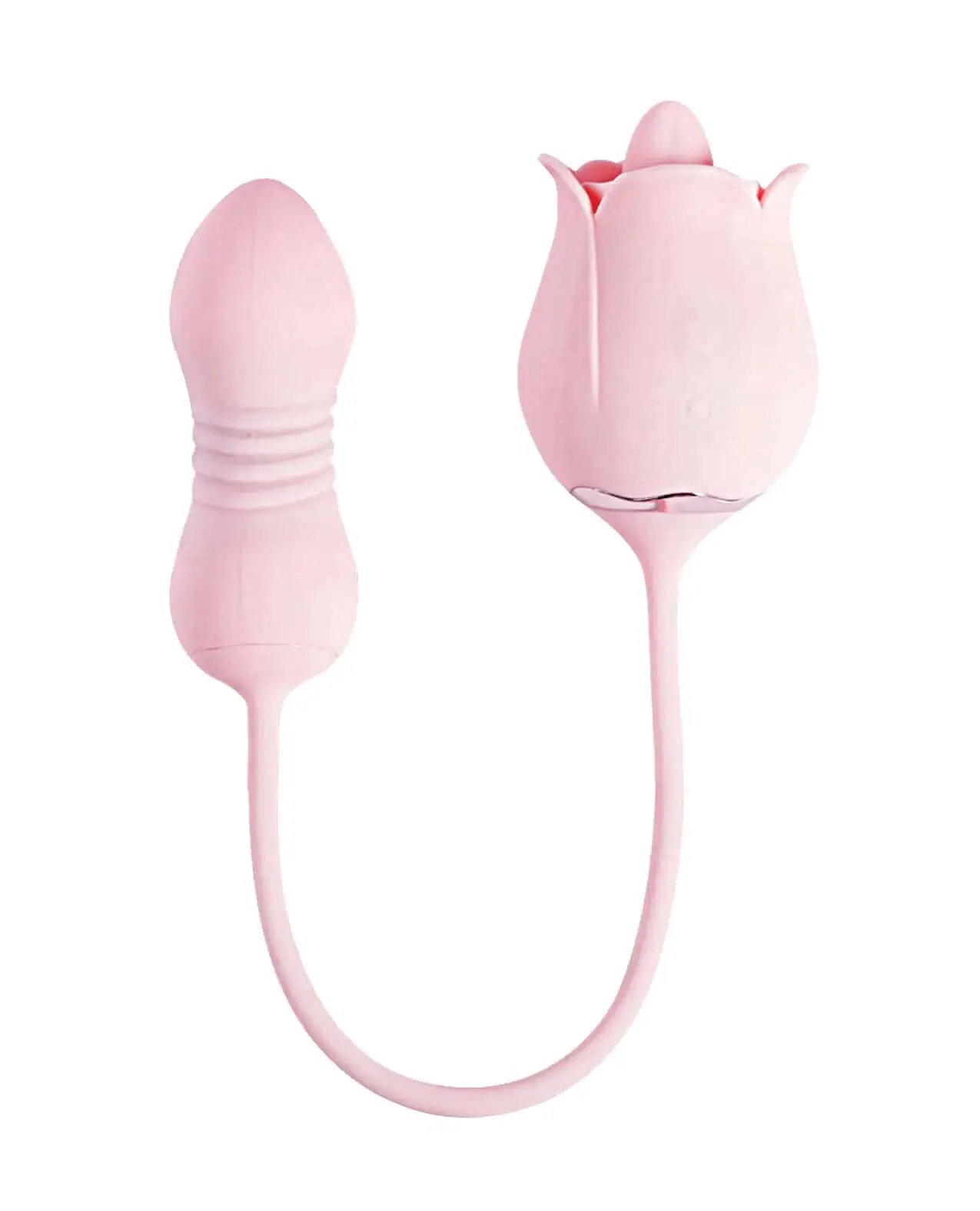 Fiona Plus Rose Clit Licking Stimulator & Thrusting Egg - Pink - Featured Image