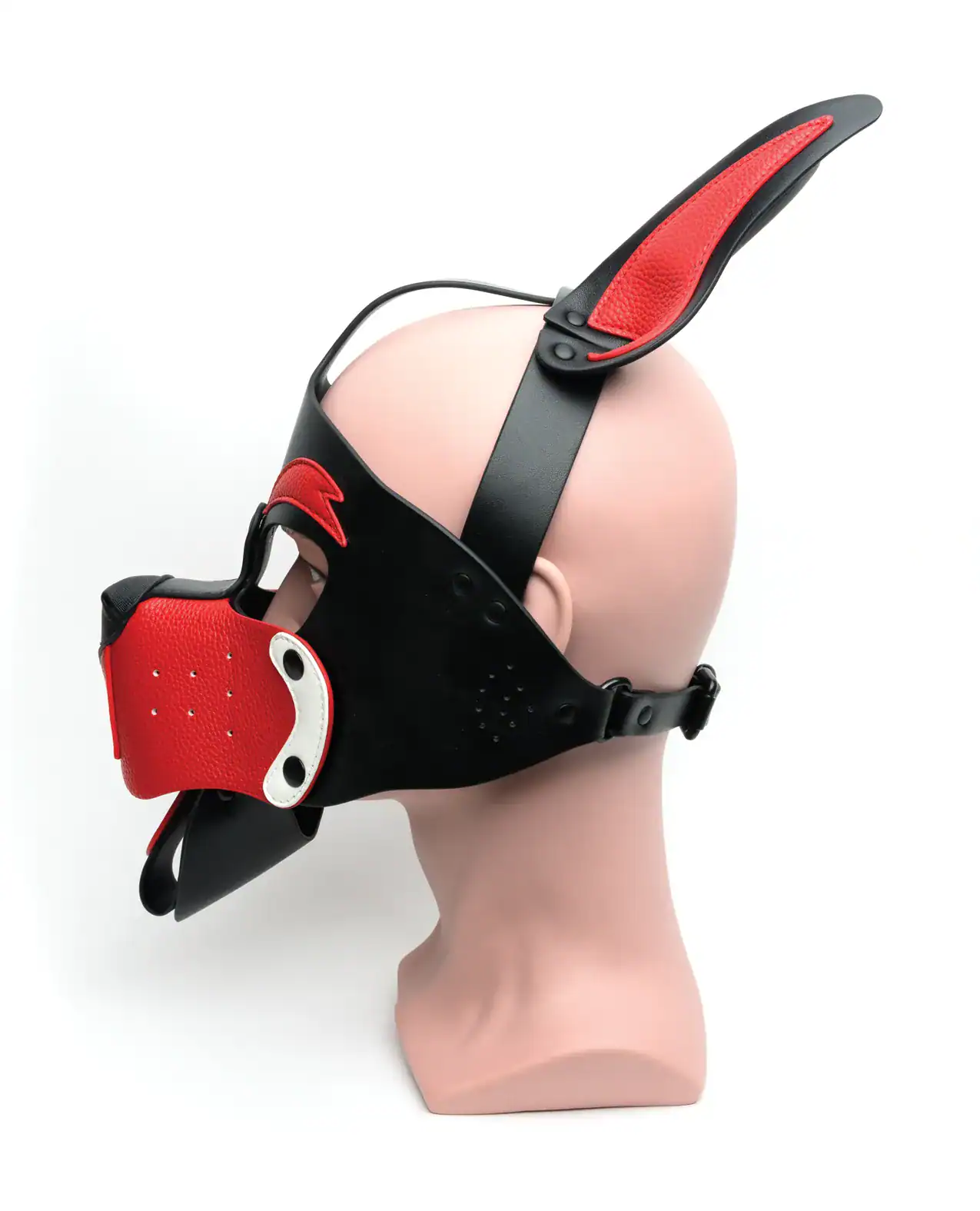 Playful Pup Hood - O/S Black/White/Red - Image 2