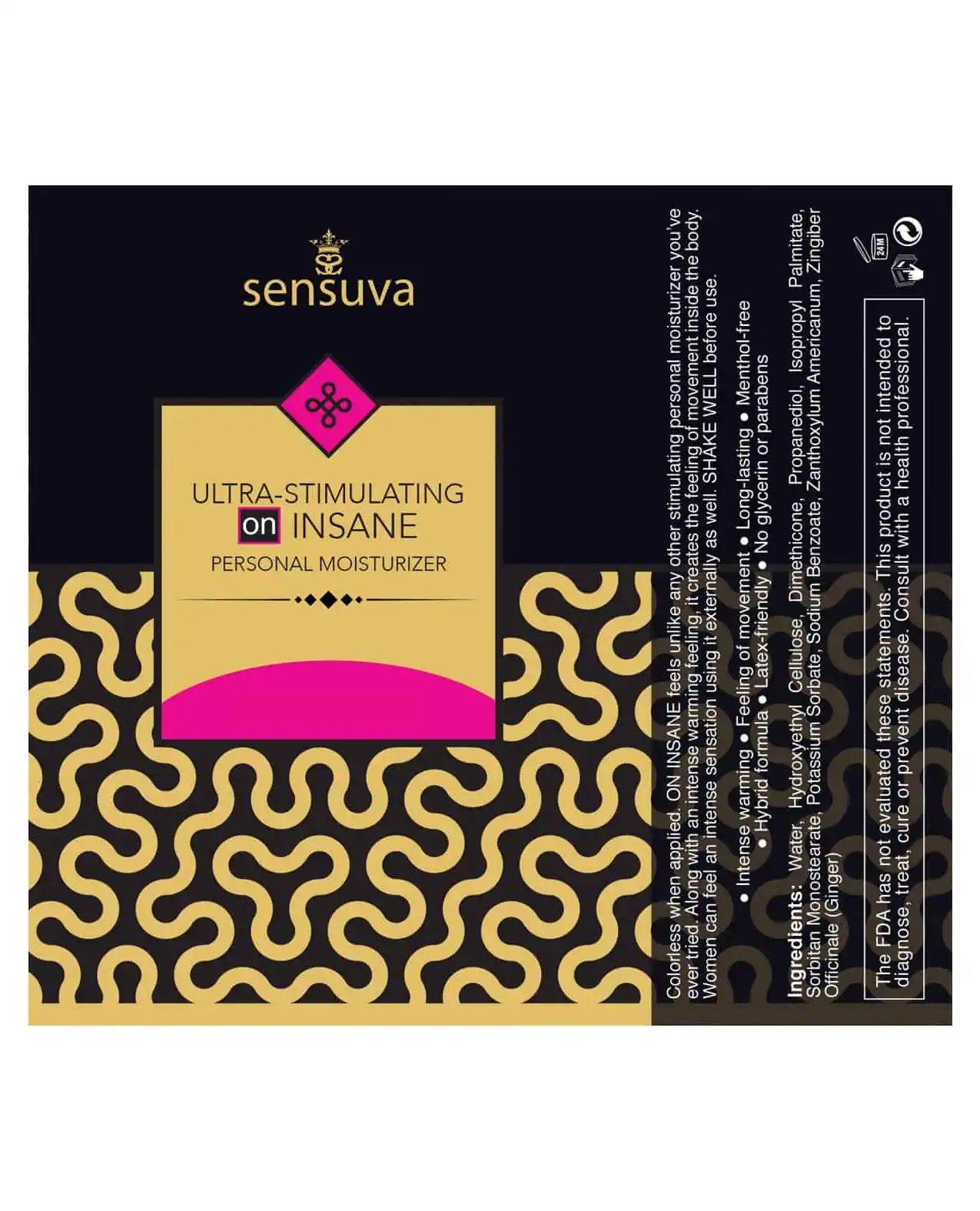 Sensuva Ultra Stimulating ON Insane Personal Moisturizer - 1.93 oz Unscented - Image 3