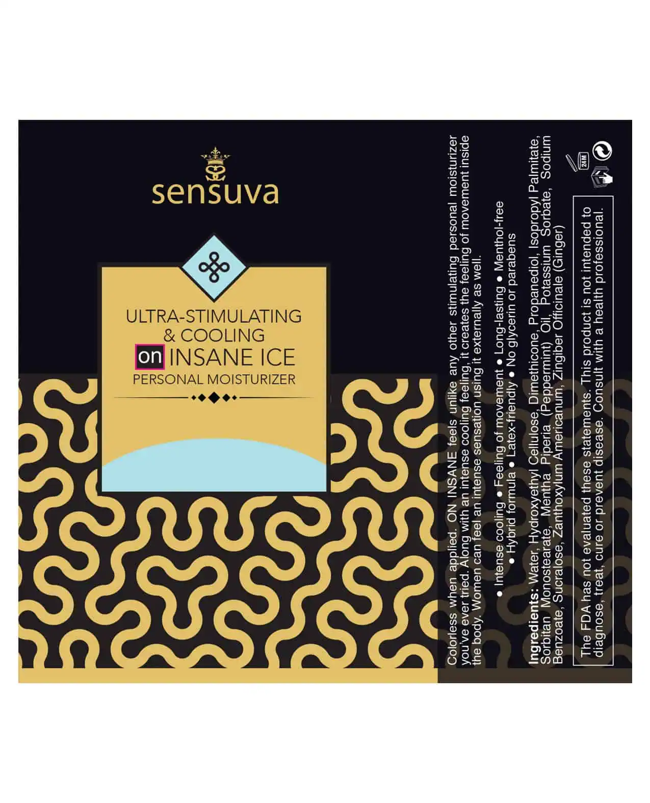 Sensuva Ultra Stimulating & Cooling ON Insane Ice Personal Moisturizer - 1.93 oz - Image 3