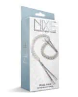 Nixie Pearl Drop Tweezer Nipple Clamps - Silver - Image 4