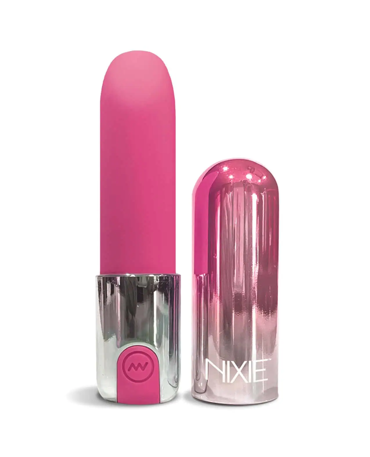 Nixie Smooch Rechargeable Lipstick Vibrator - Pink Ombre - Image 3